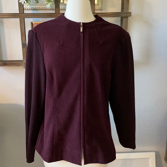 Suede Moto contemporary style Ladies jacket nwot - Picture 2 of 7